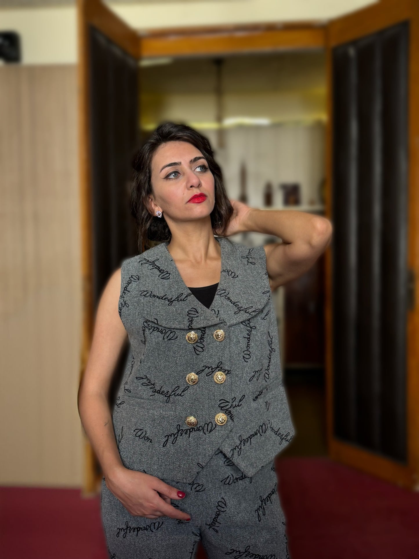 Wool vest suit - Gray