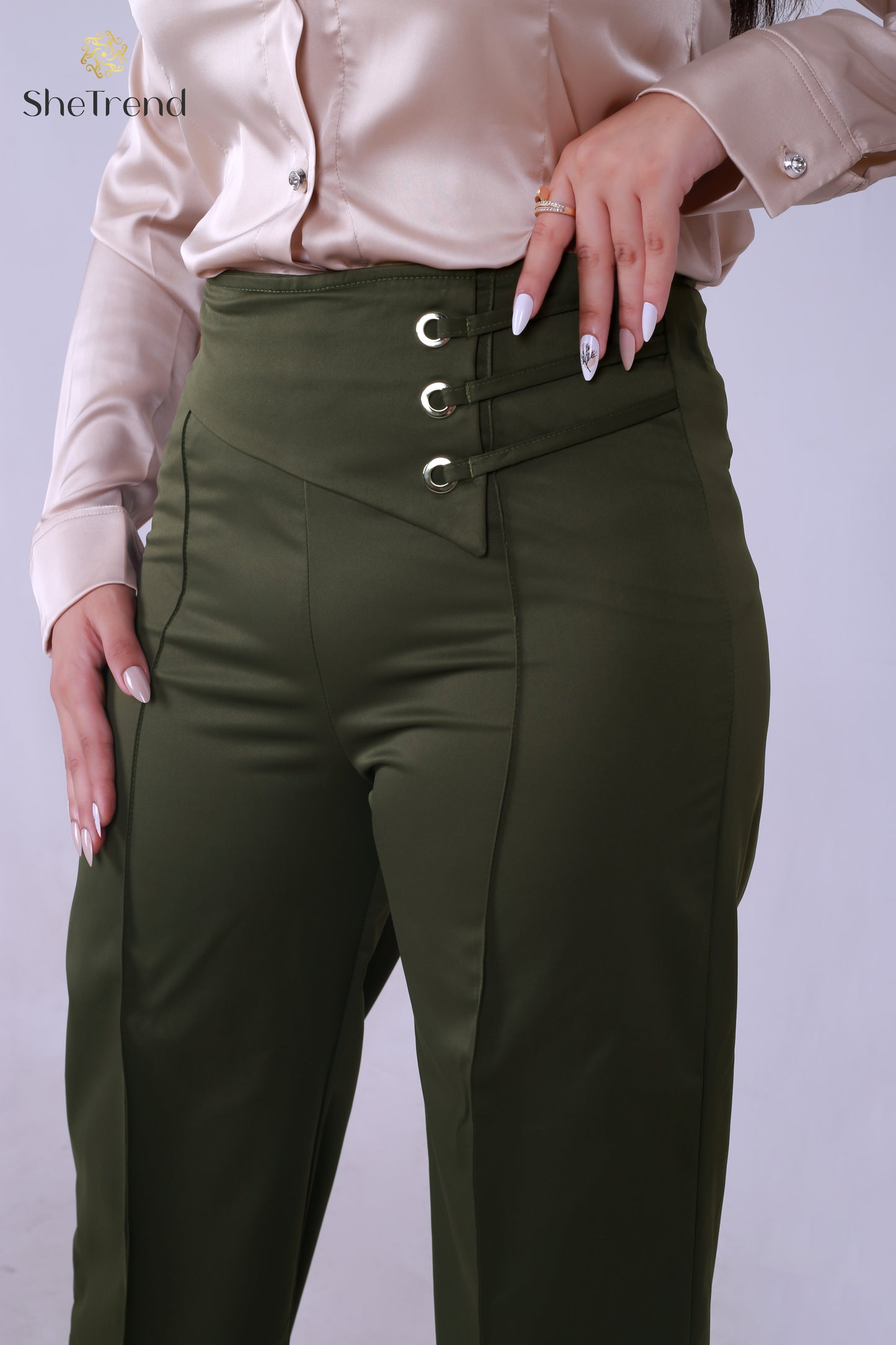 بنطلون TR مستورد زيتى