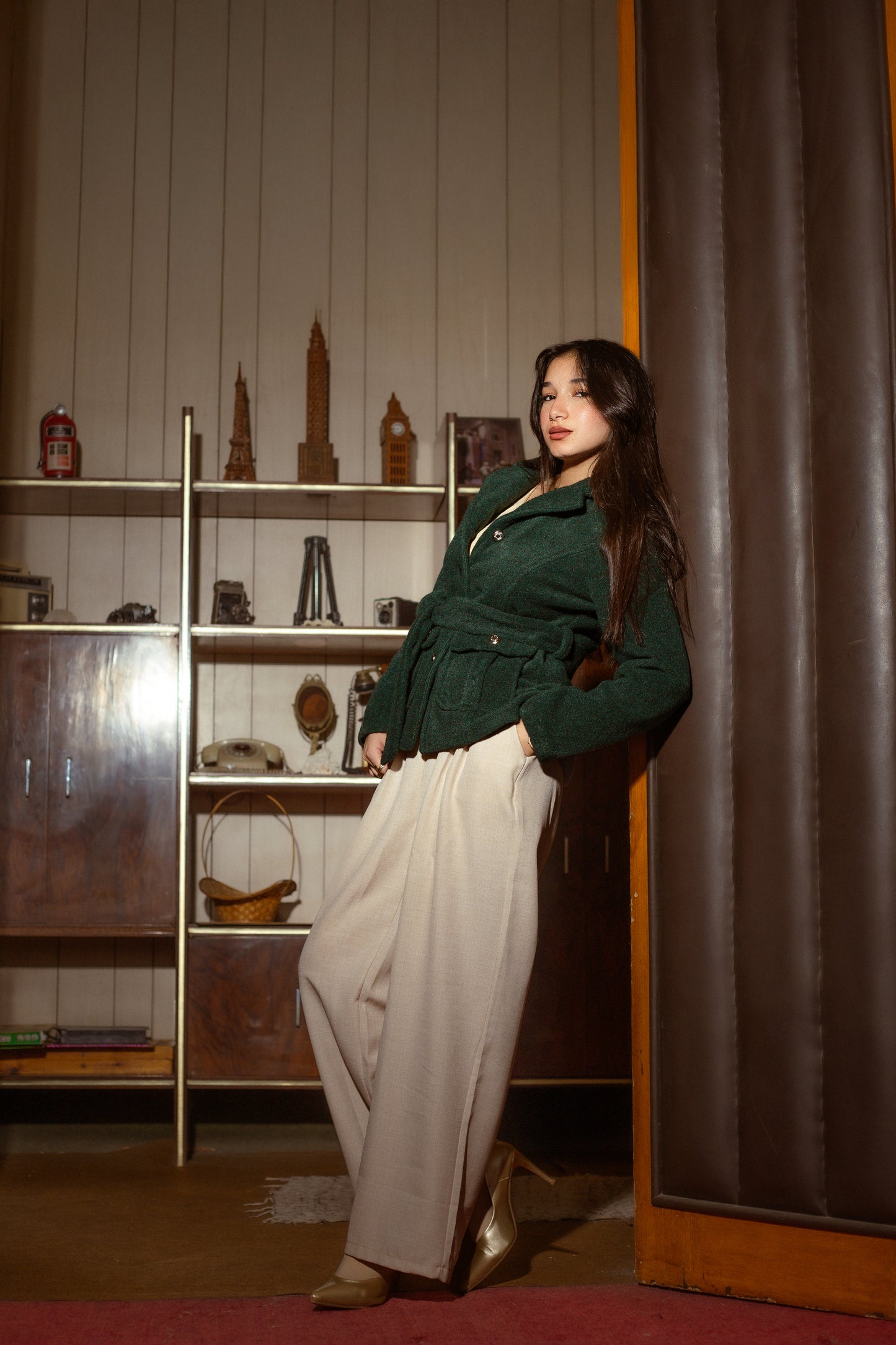 Imoported wool jacket - Dark Green