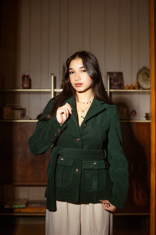Imoported wool jacket - Dark Green