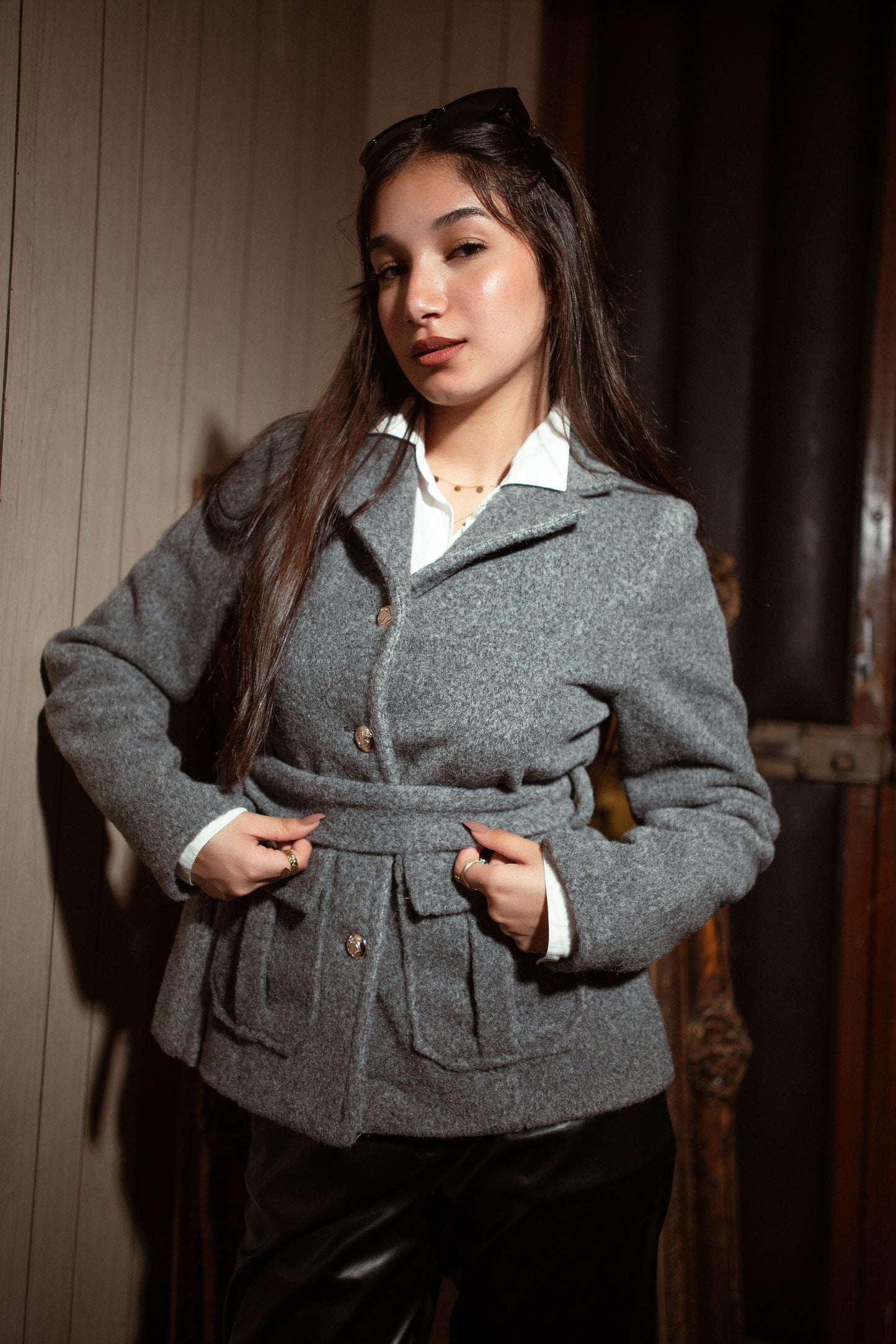 Imoported wool jacket - Gray
