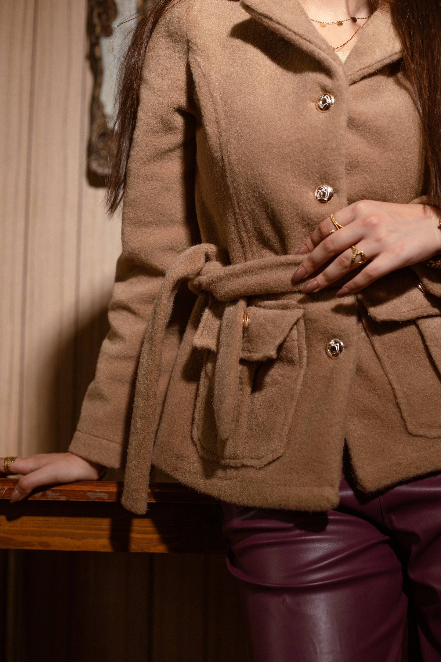 Imoported wool jacket - Beige