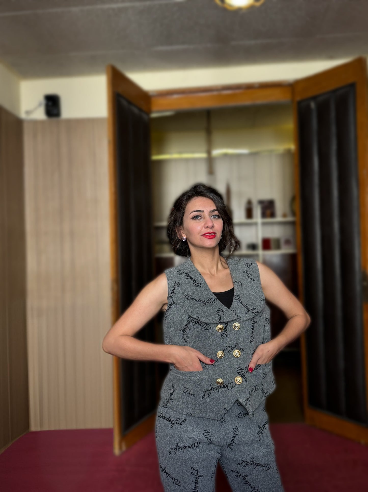 Wool vest suit - Gray