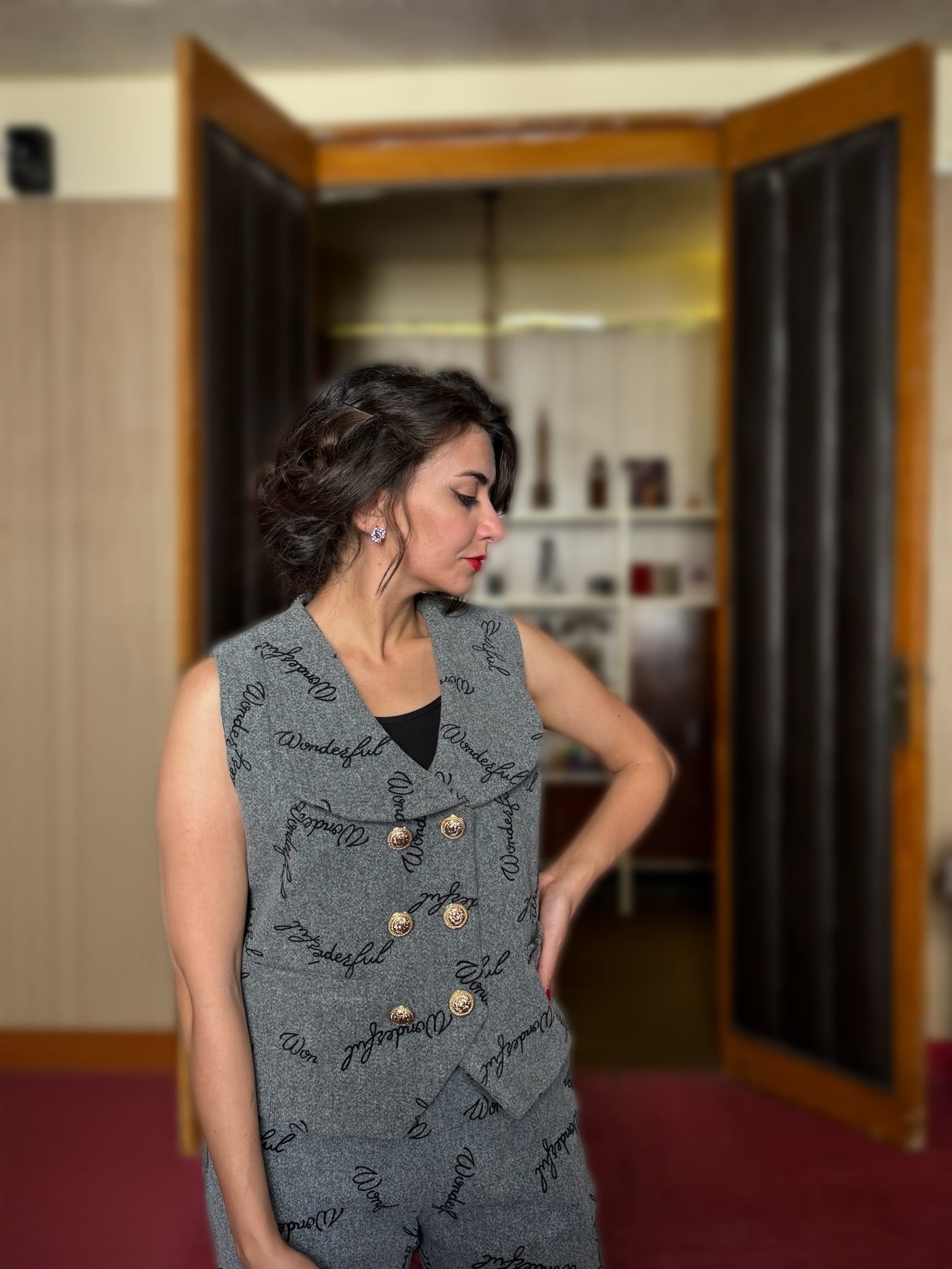 Wool vest suit - Gray