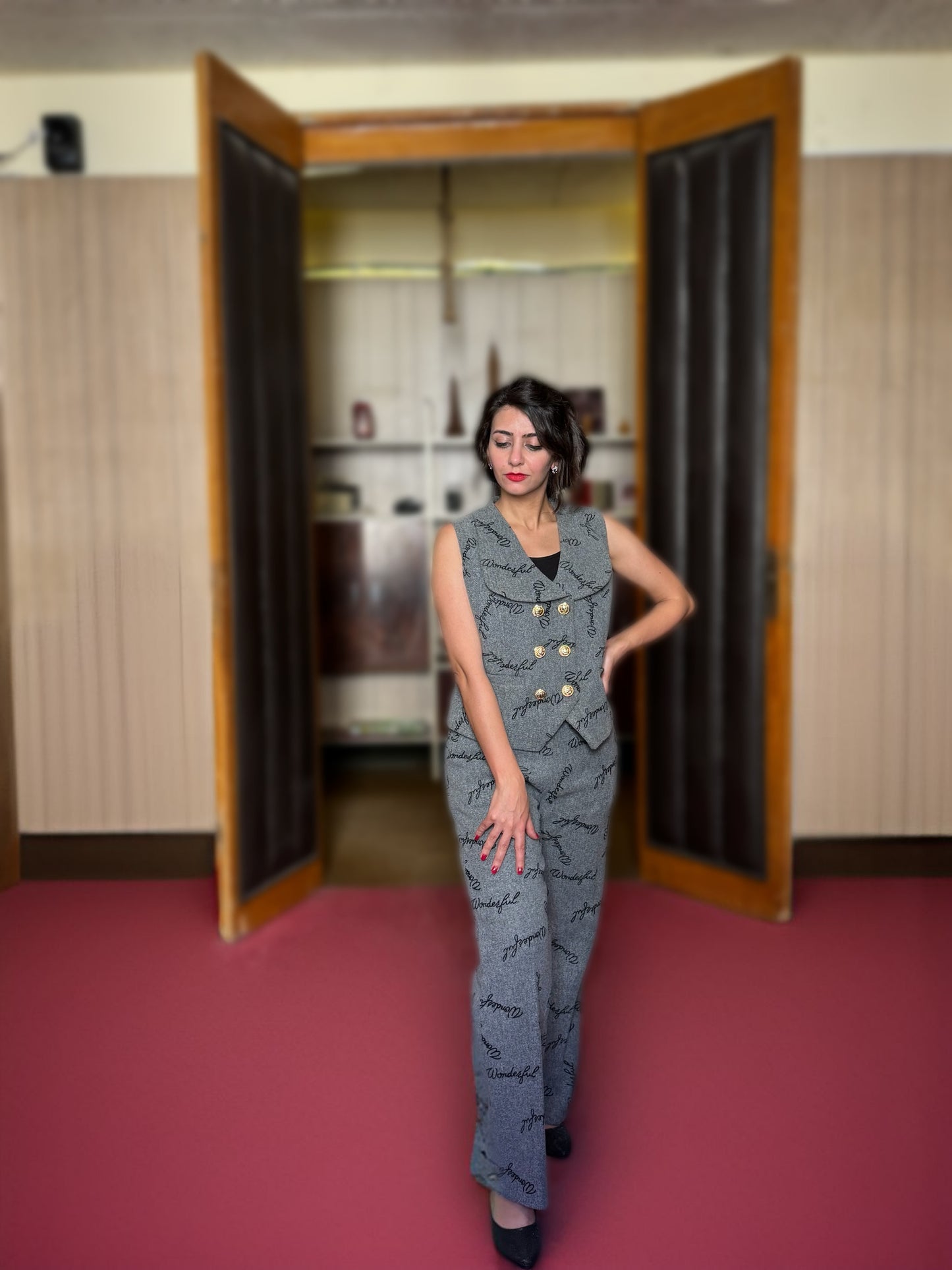 Wool vest suit - Gray