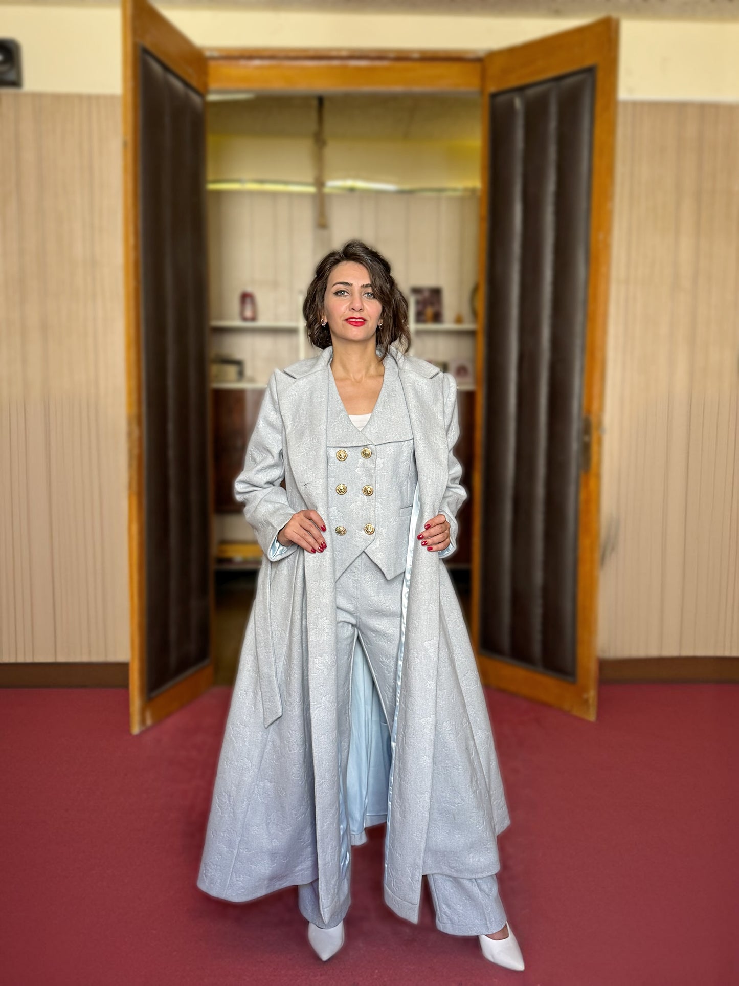 Coat suit - baby blue