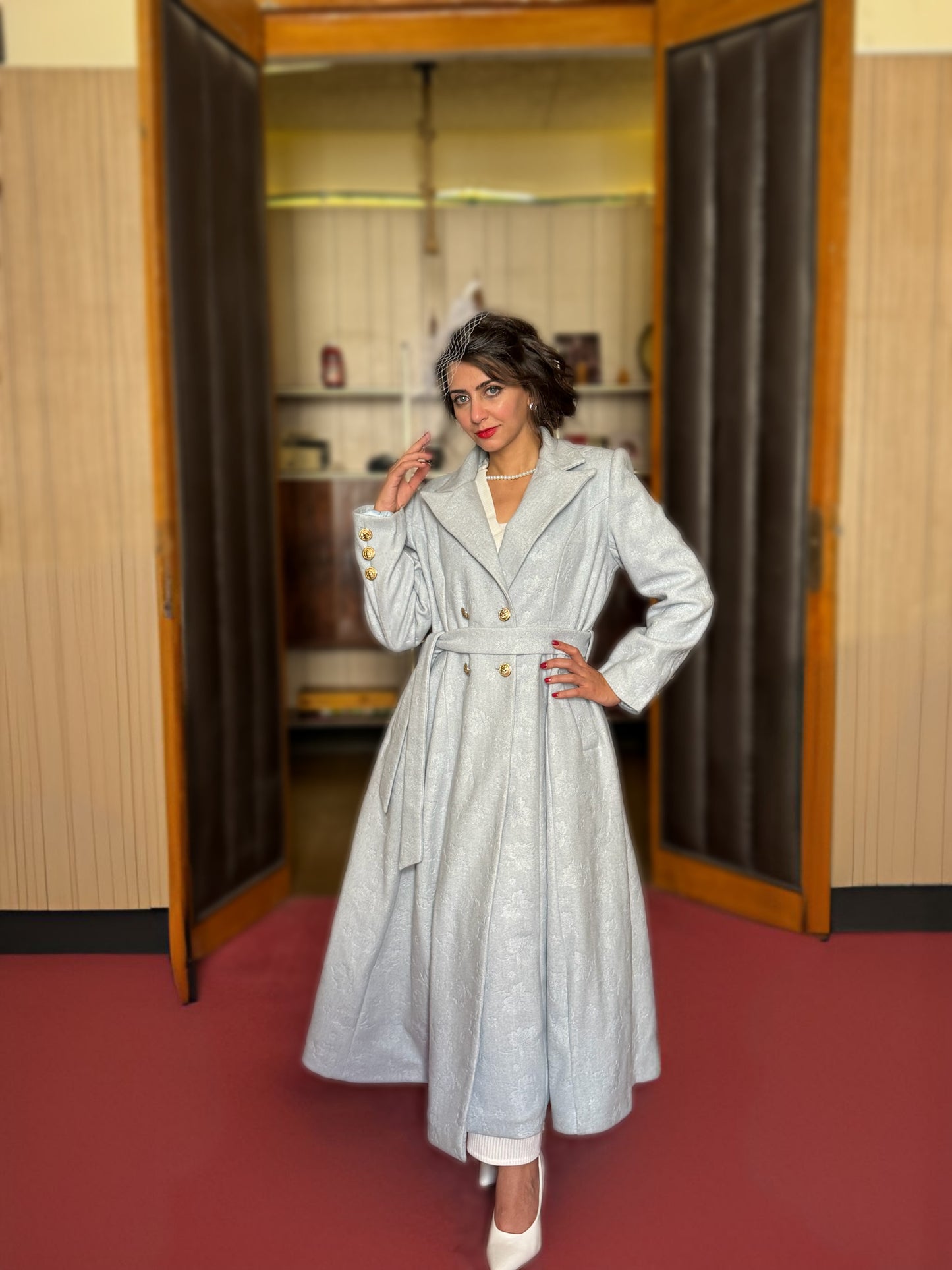 Coat suit - baby blue