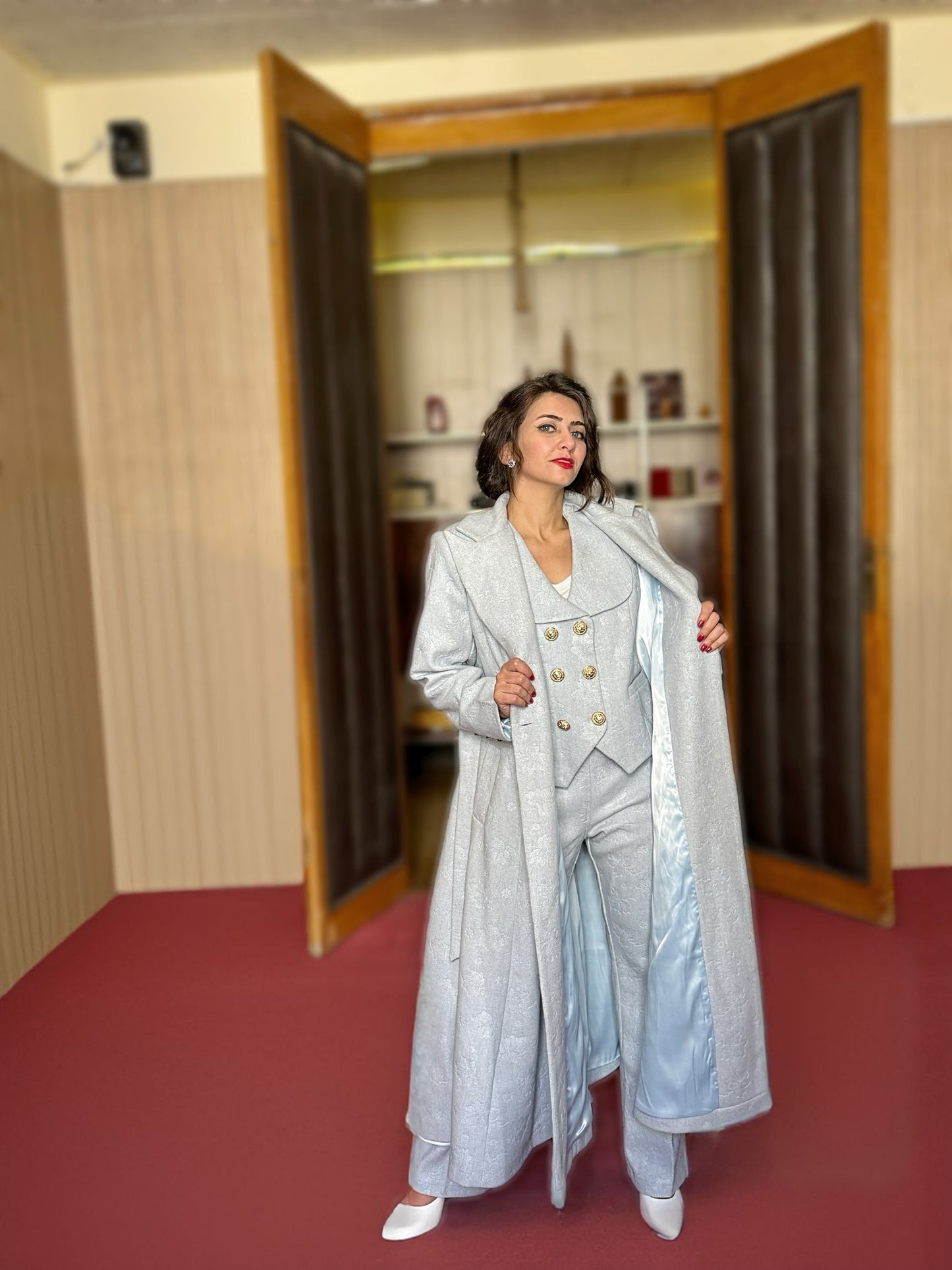 Coat suit - baby blue