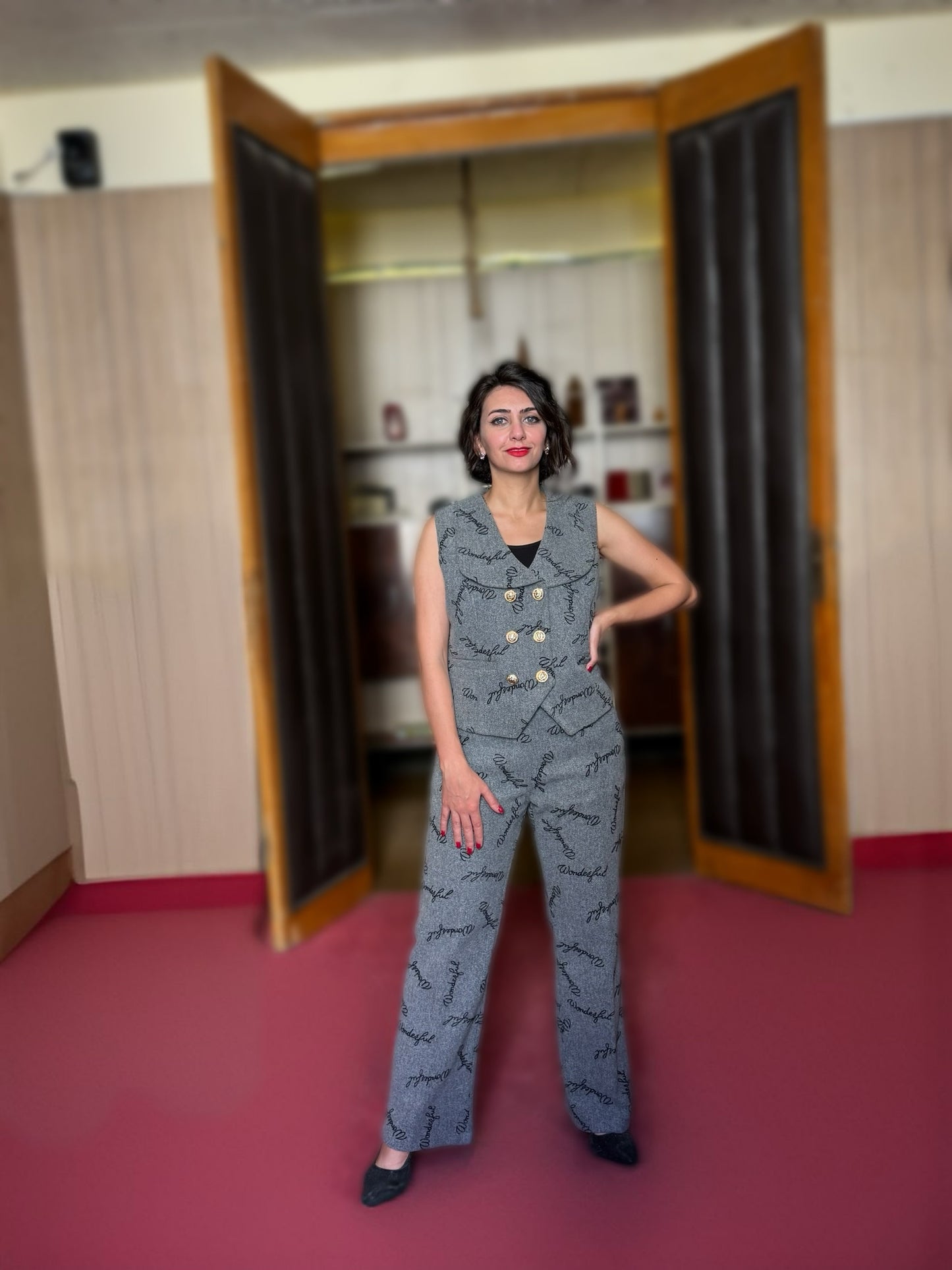 Wool vest suit - Gray