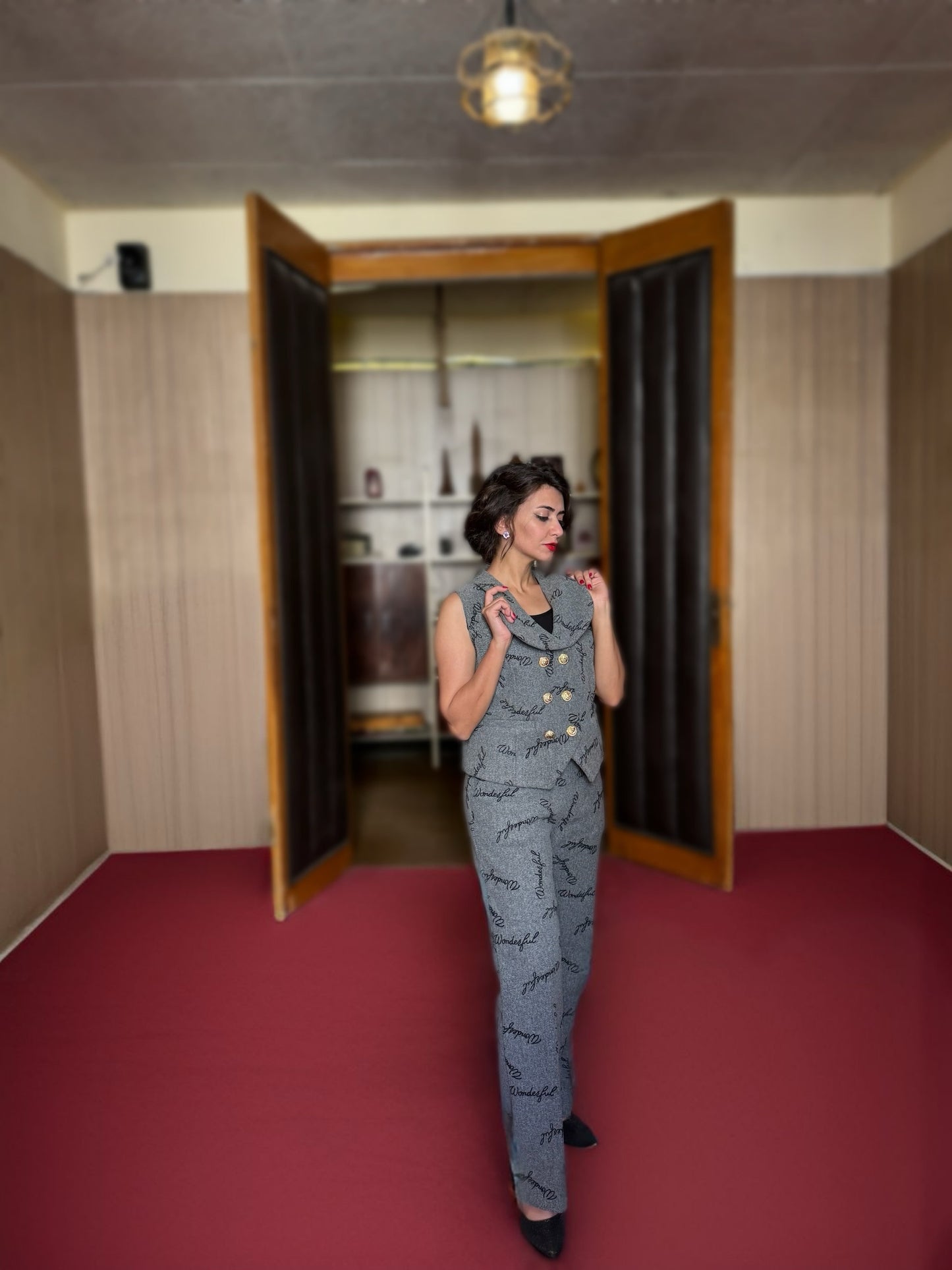 Wool vest suit - Gray