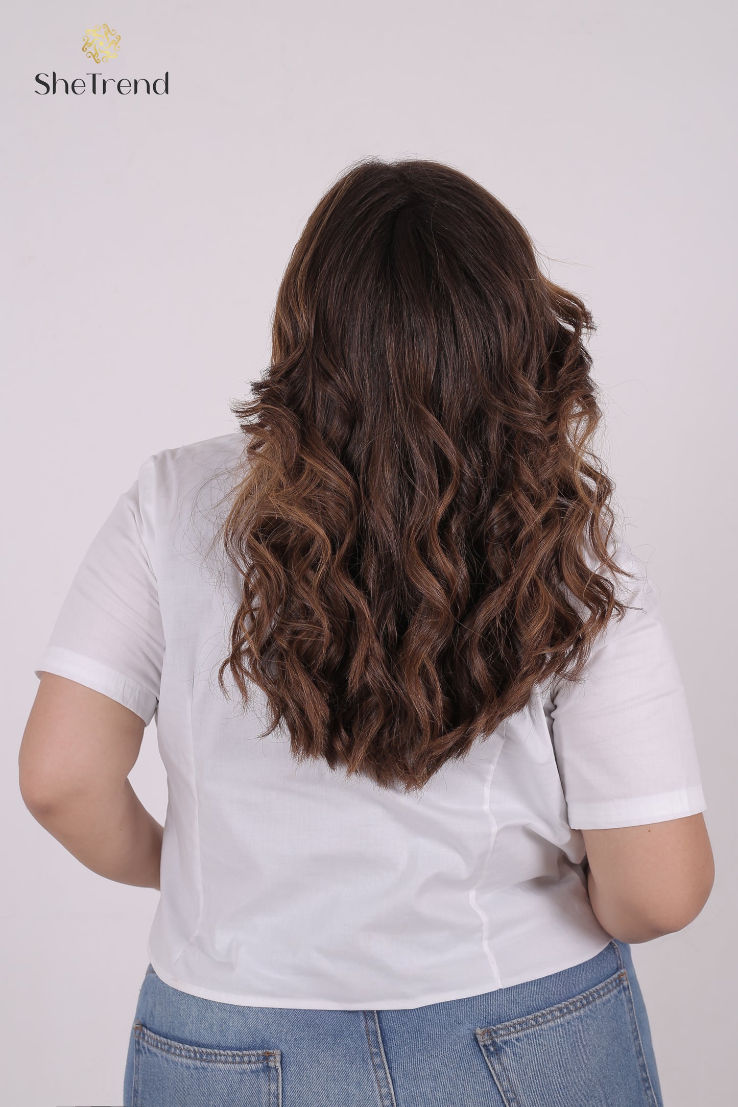 White Cotton Short-Sleeve Chemise