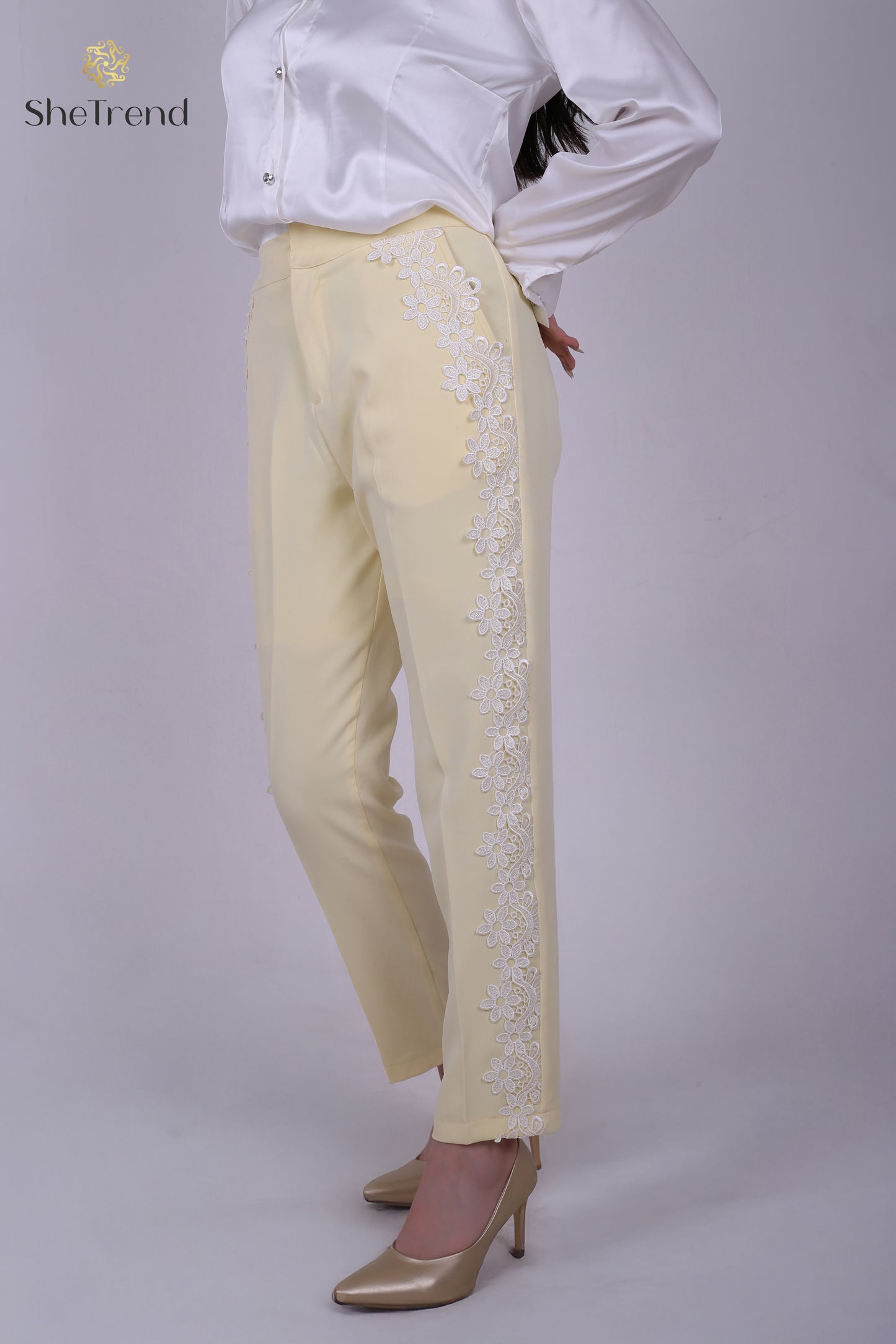 بنطلون كلاسيك Butter yellow