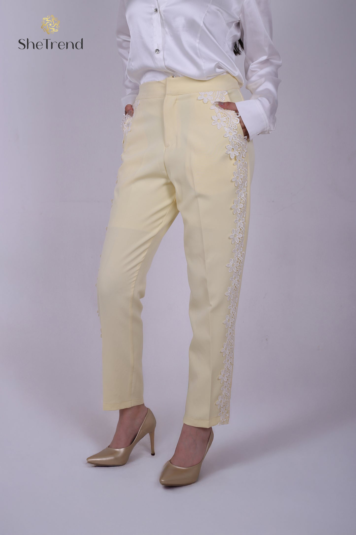 بنطلون كلاسيك Butter yellow