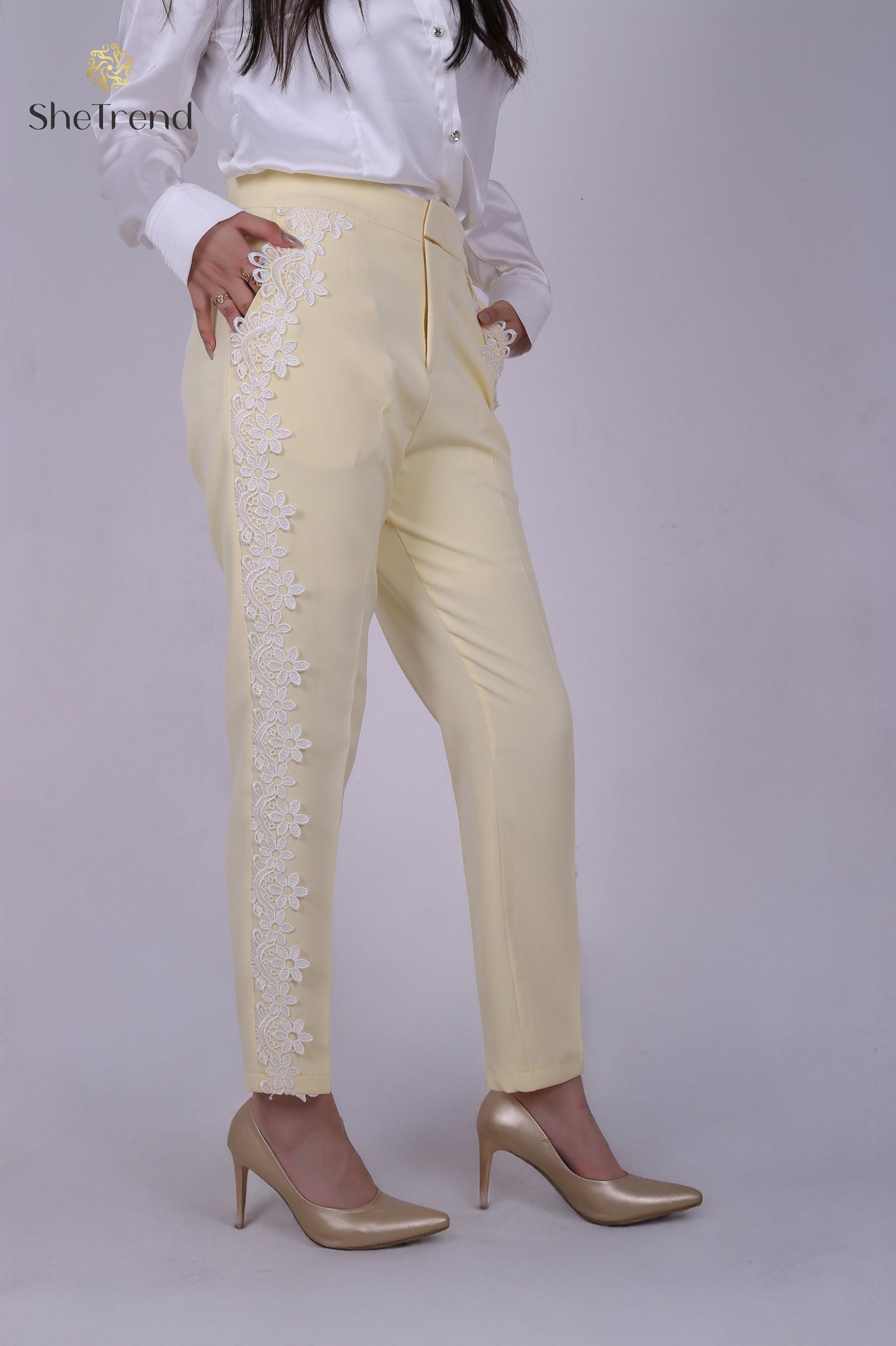 بنطلون كلاسيك Butter yellow