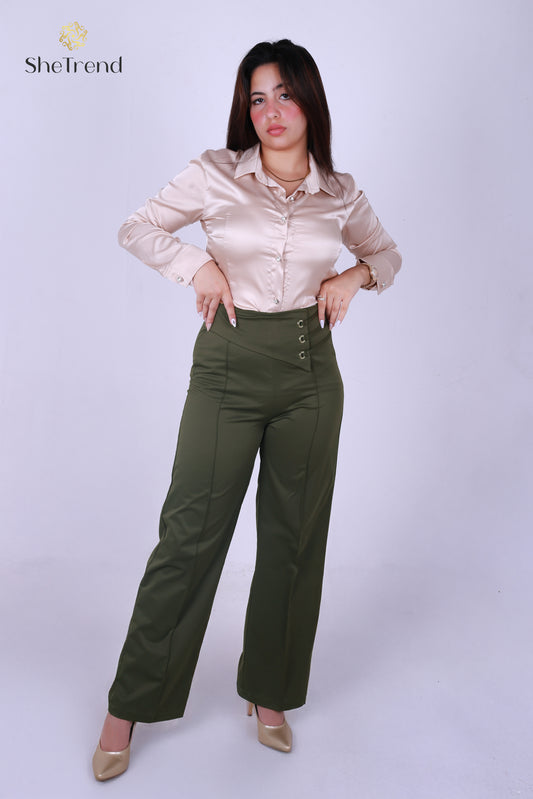 بنطلون TR مستورد زيتى